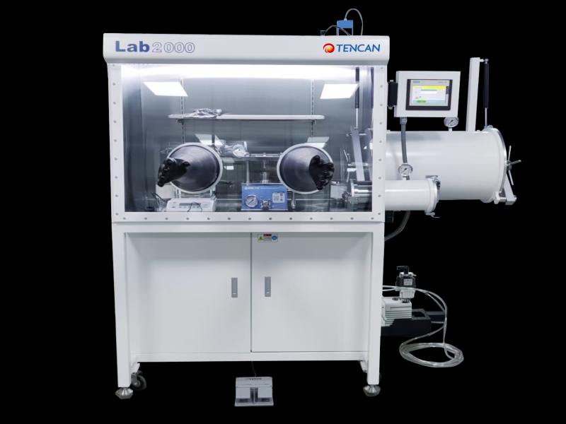 como acadar niveis de osíxeno de 1 ppm cunha caixa de luvas de purificación de gas para o montaxe de baterías